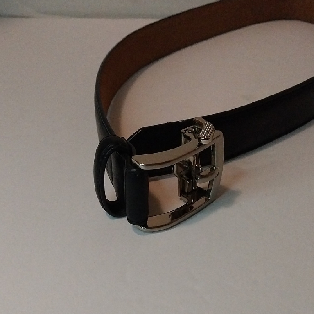 Men's Black Leather Belt